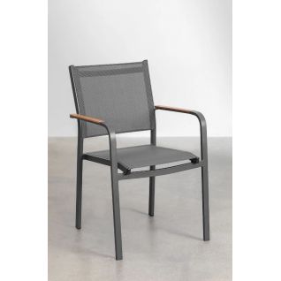 Aluminum Stackable Single Armchair