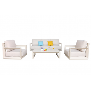 New Luxury Aluminum 3 Seater Sofa Set
