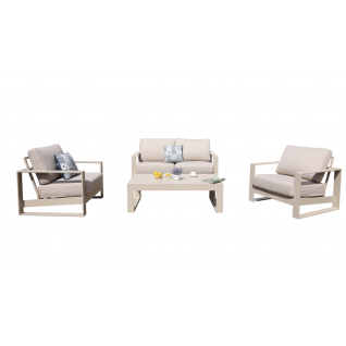 2 Seater Aluminum Sofa Set