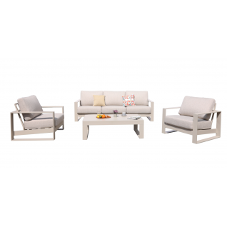 3 Seater Aluminum Sofa Set